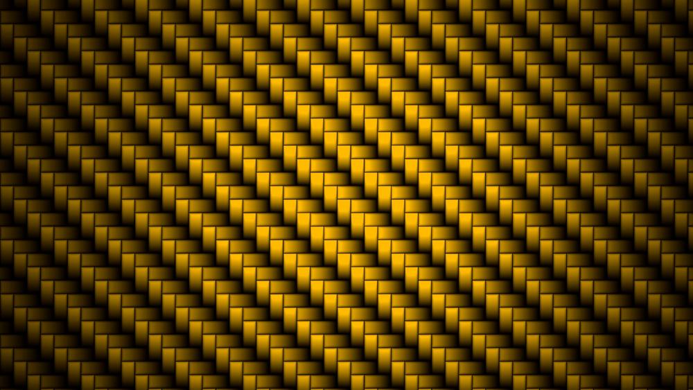 Yellow carbon fibers wallpaper