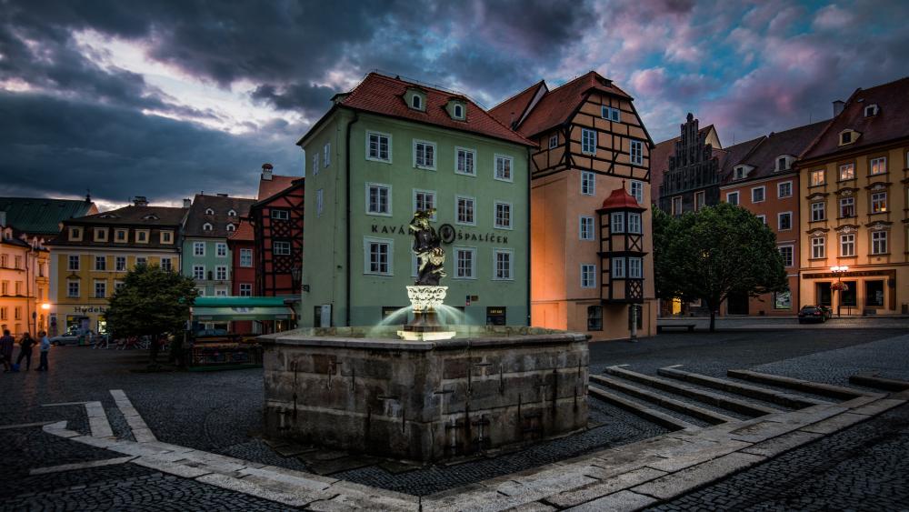 Market Square (Cheb, Czechia) wallpaper
