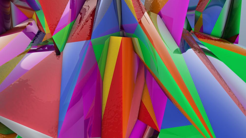 Origami abstraction wallpaper