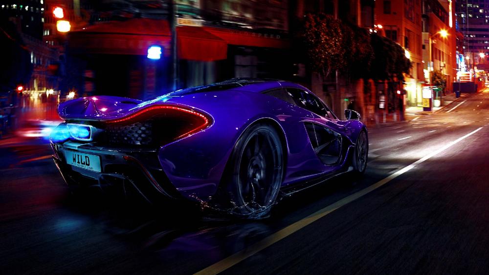 McLaren P1 at night wallpaper - backiee