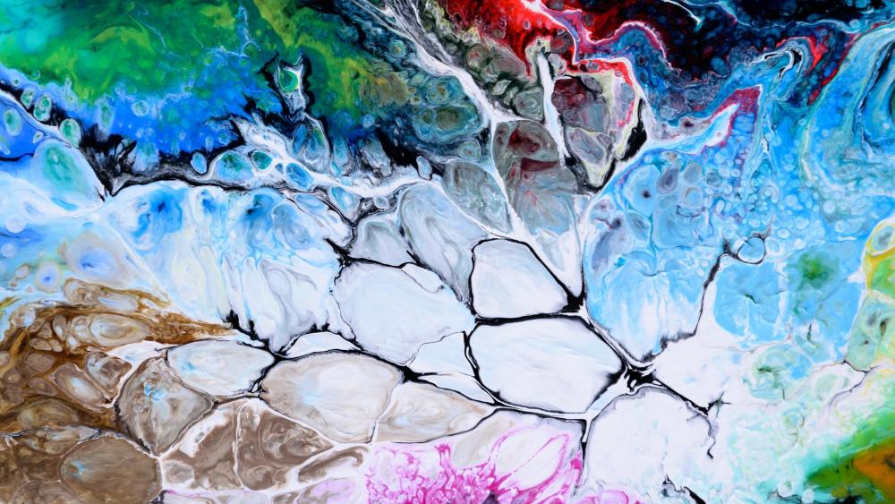 Modern abstract art wallpaper