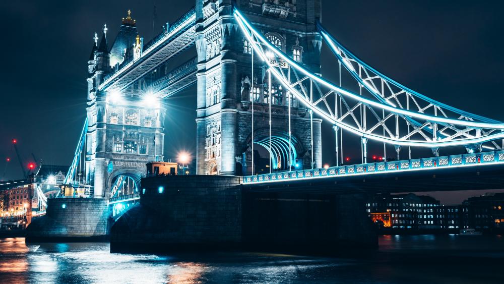 Tower Bridge at night wallpaper