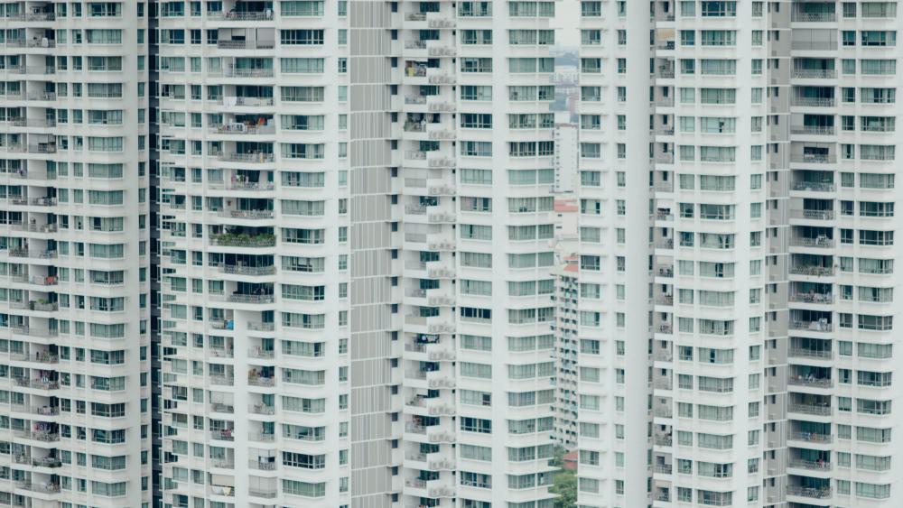Tower Blocks in Singapore wallpaper