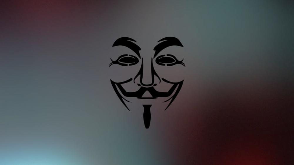 Guy Fawkes mask silhouette wallpaper