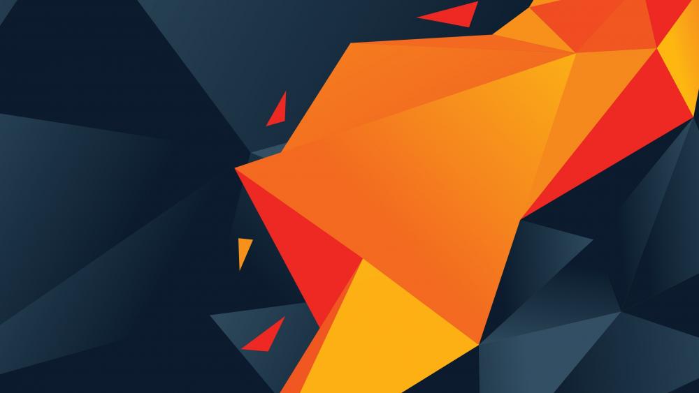 Low-poly abstract art wallpaper