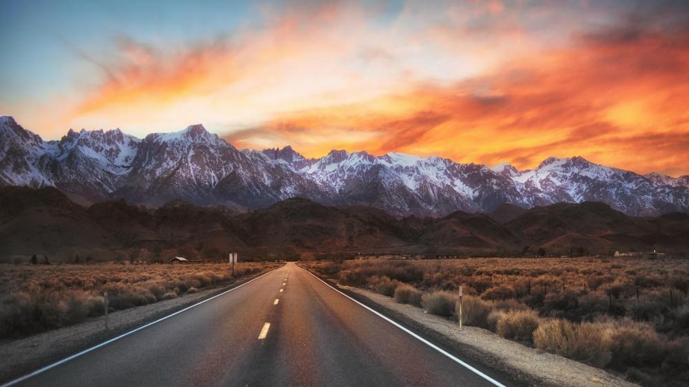 Road in California wallpaper