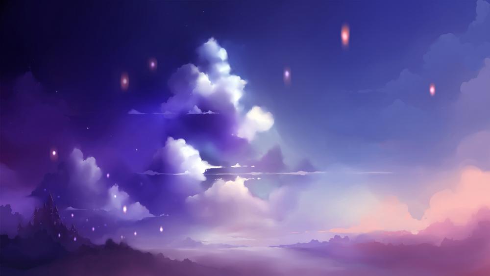 Fantasy castle wallpaper