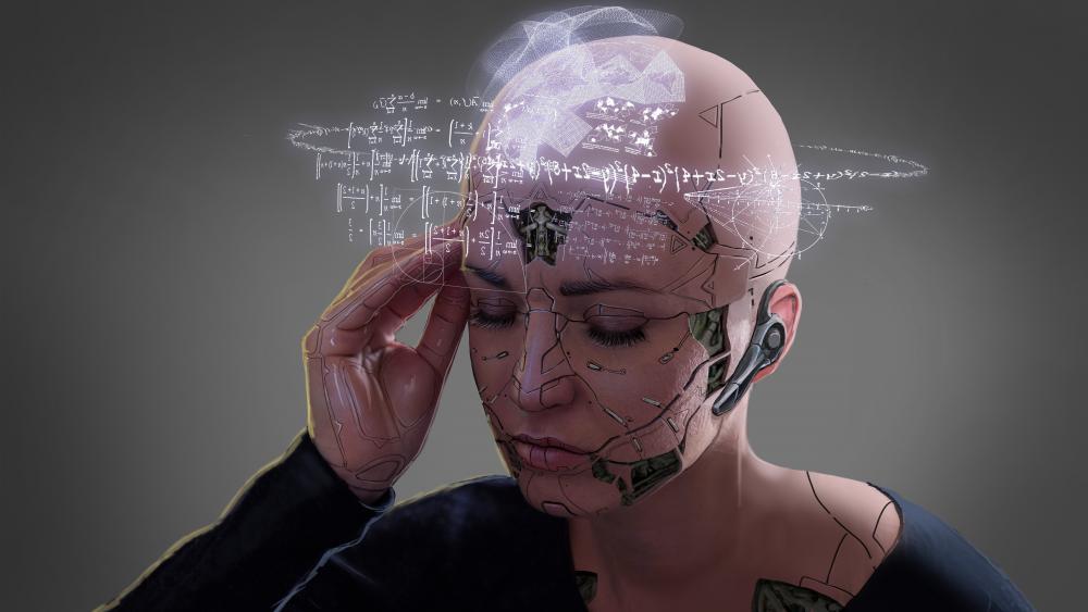 Woman cyborg wallpaper