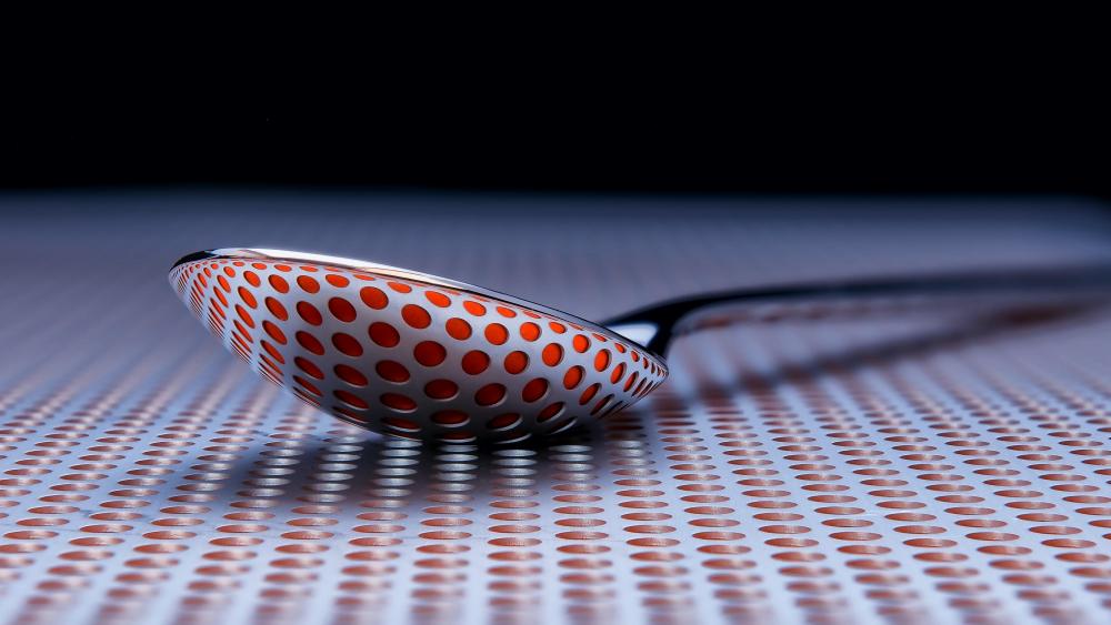 Dotted spoon wallpaper