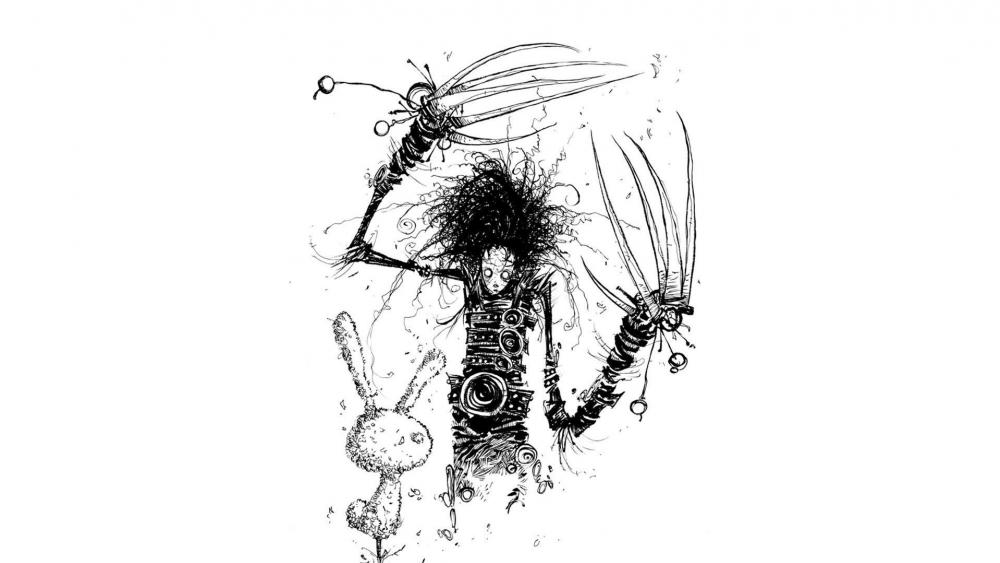 Edward Scissorhands artwork wallpaper