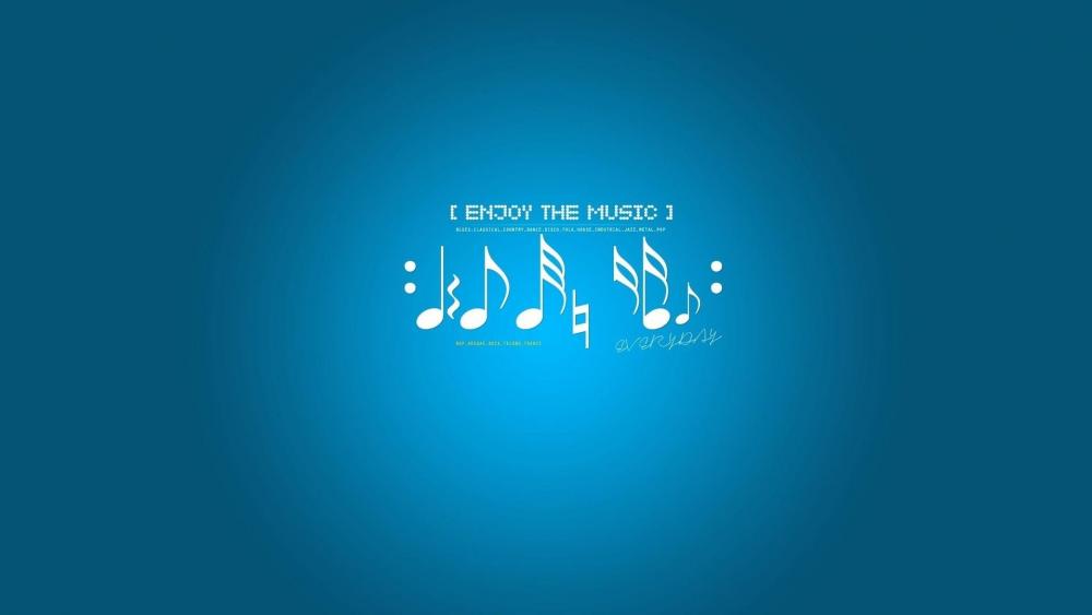Enjoy the music wallpaper