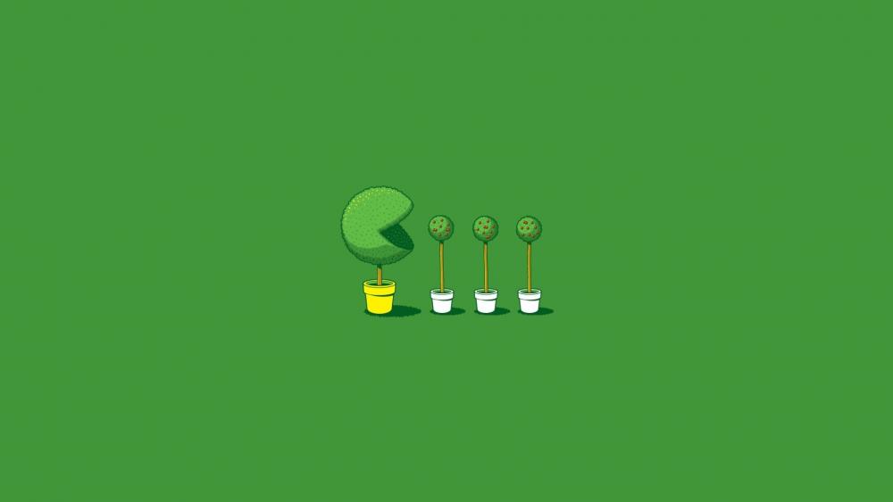 Plant eats plants wallpaper