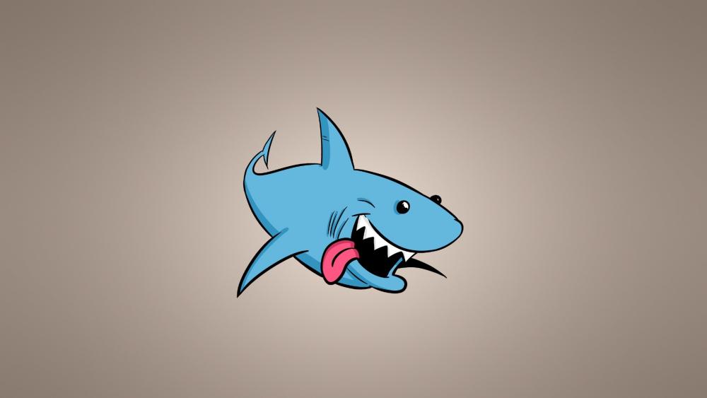Cartoon shark wallpaper