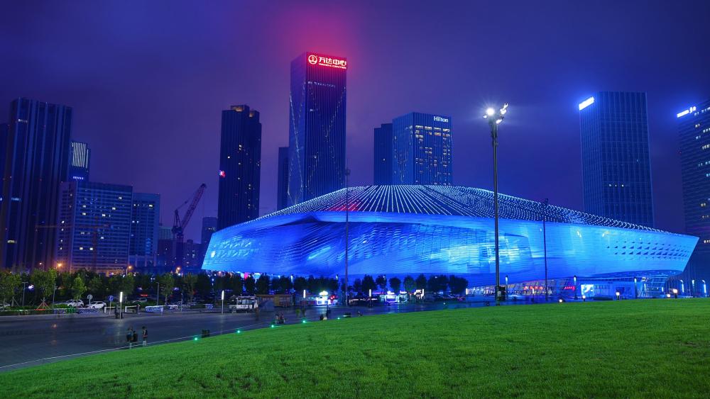 Dalian Donggang Business Area wallpaper