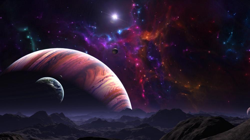 Alien planets wallpaper
