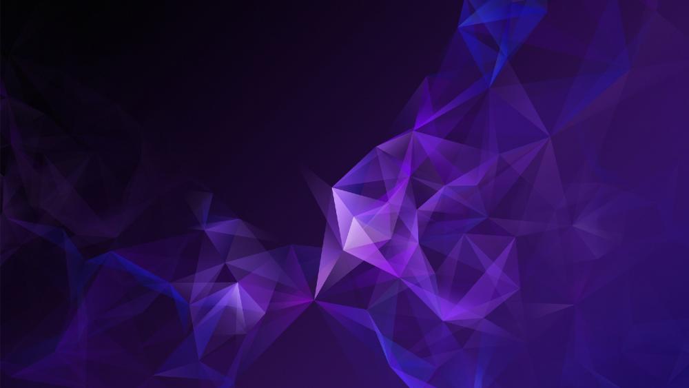 Purple low-poly abstract art wallpaper