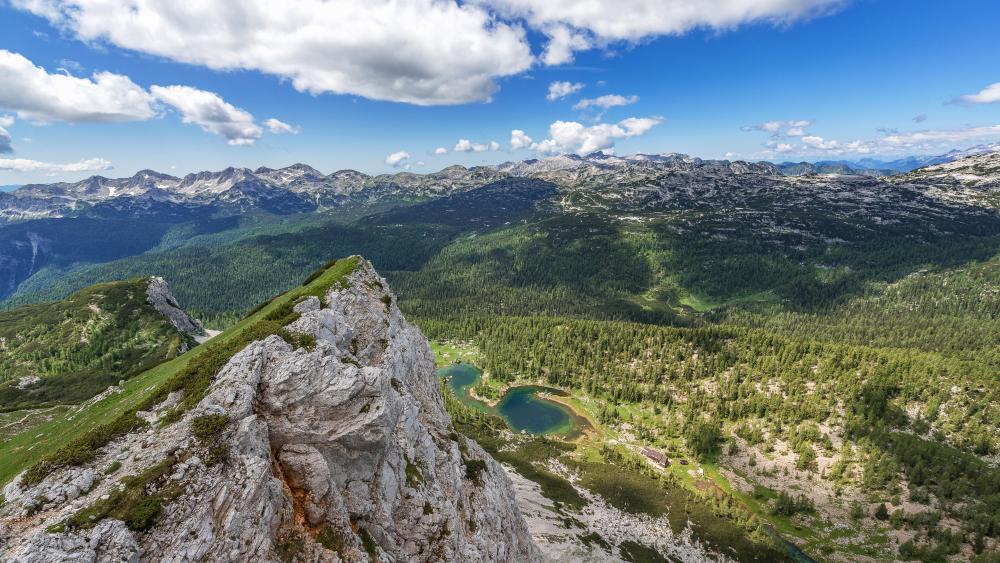 Beautiful view from Ticarica Mountain, Triglav National Park wallpaper