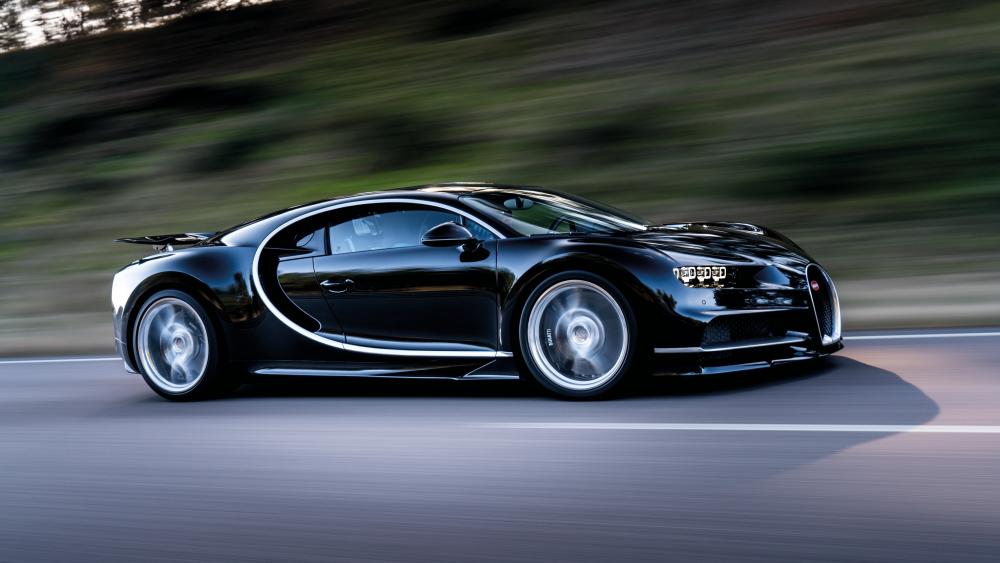 Black Bugatti Chiron wallpaper