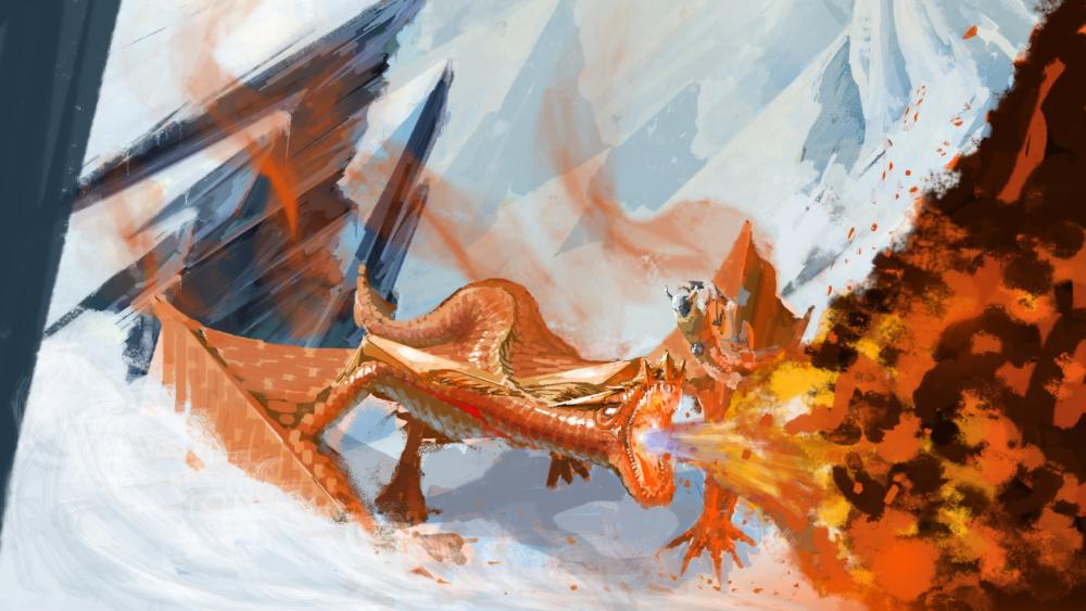 Fire dragon wallpaper