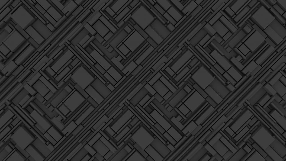 3D Dark grey complex structure wallpaper