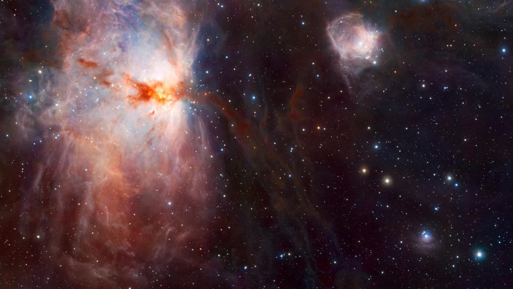 The Hidden Fires of the Flame Nebula wallpaper