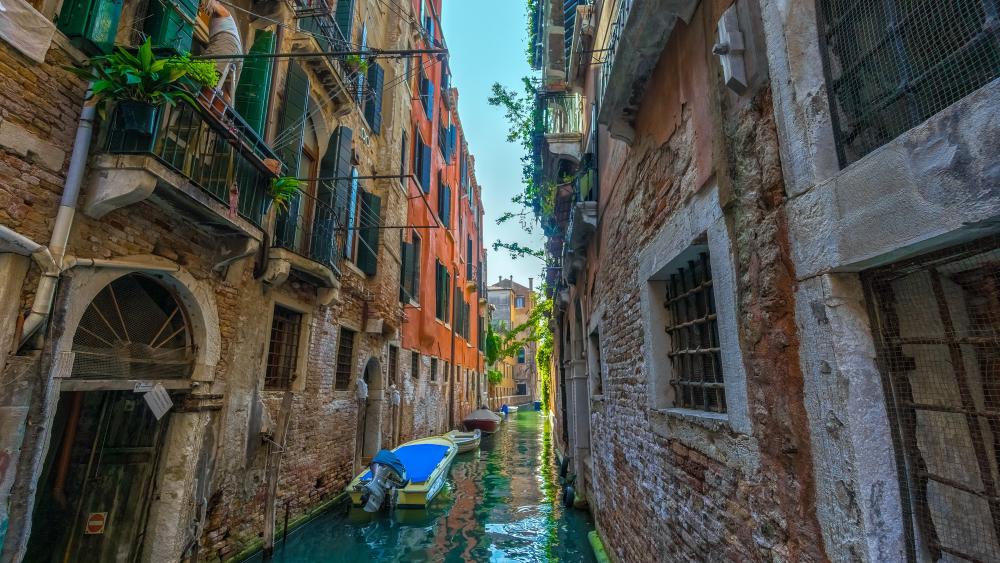Canal view in Venice wallpaper