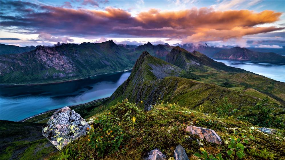 Norwegian landscape wallpaper