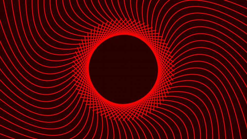 Red spiral wallpaper