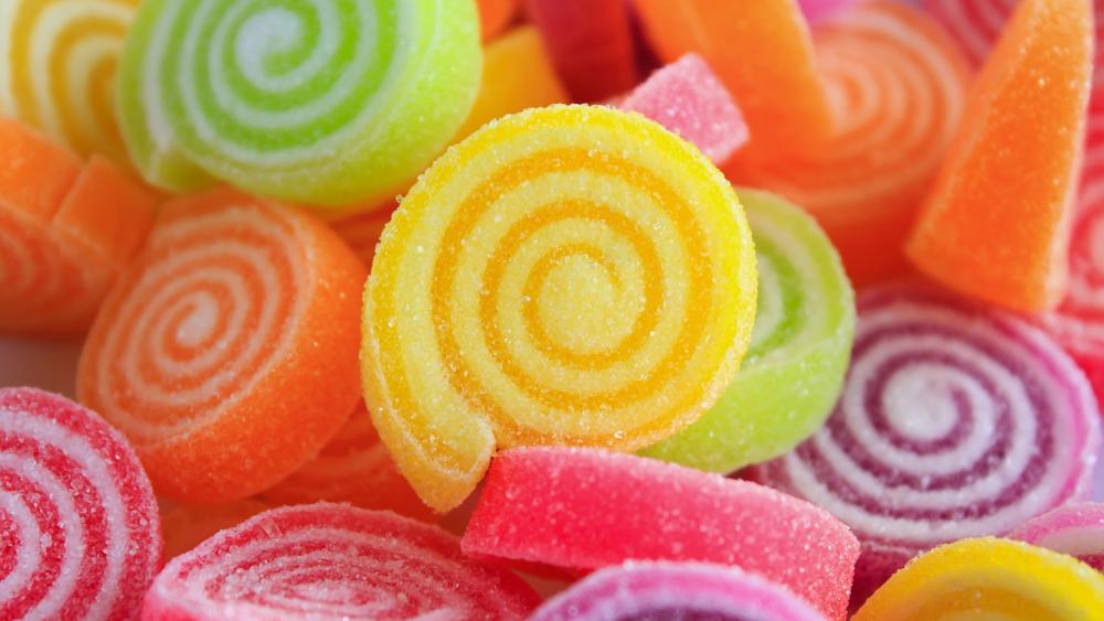 Colorful candies wallpaper