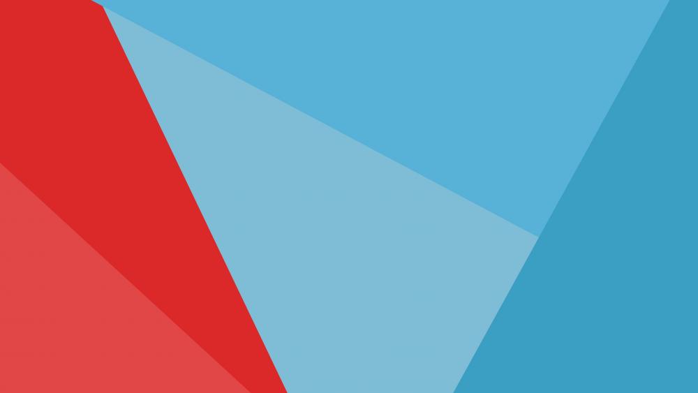 Red and blue material design wallpaper