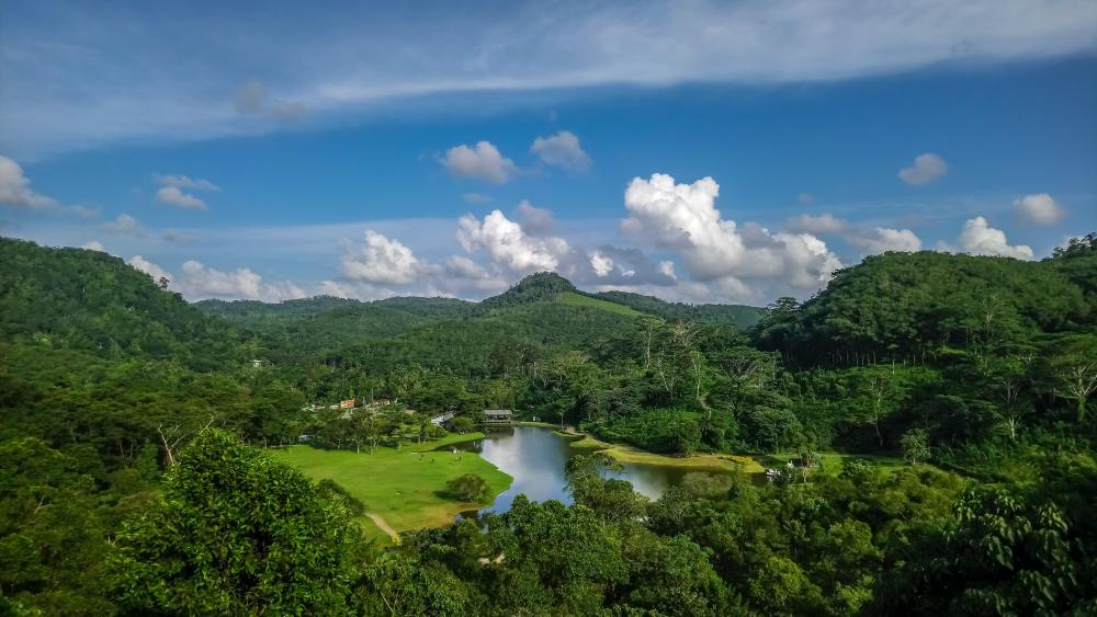 Scenery from a viewpoint wallpaper