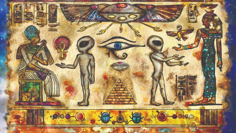 Aliens of Egypt 4K UltraHD wallpaper - backiee