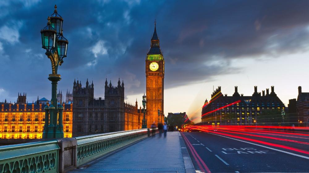 Houses of Parliament and Big Ben from Westminster Bridge wallpaper