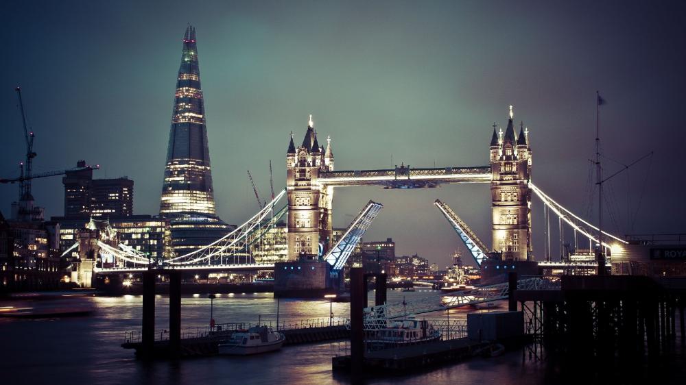 The Shard and the Tower Bridge wallpaper