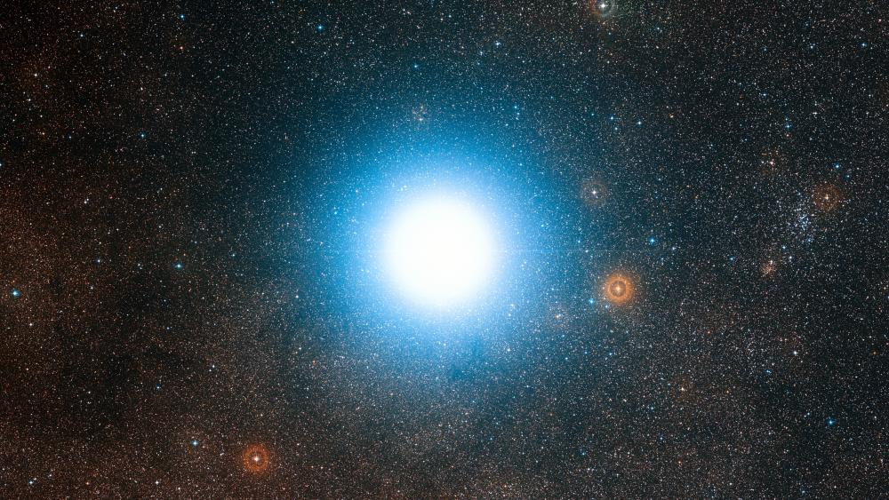 The Bright Star Alpha Centauri and its Surroundings wallpaper