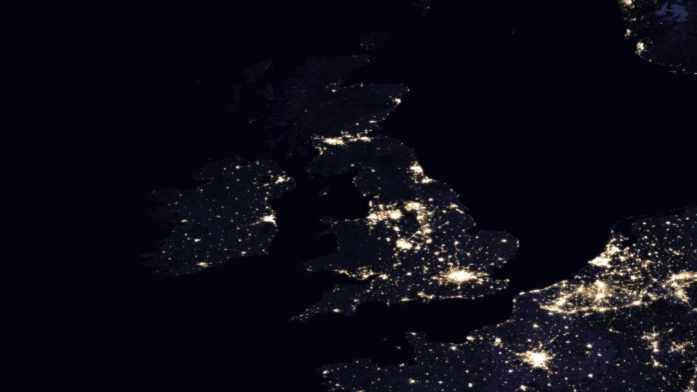 Night Lights of the United Kingdom & Ireland wallpaper
