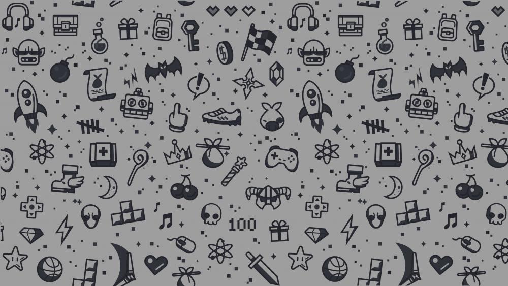 Minimal Gaming White wallpaper