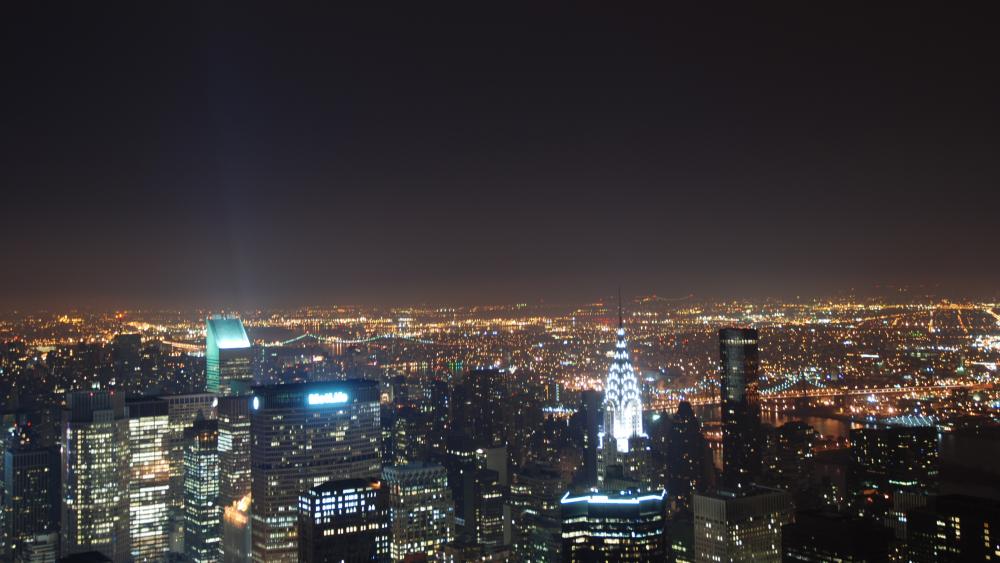 New York City Skyglow wallpaper