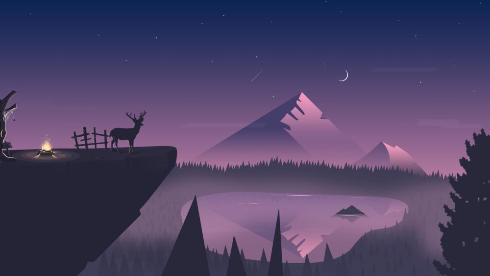To become night wallpaper