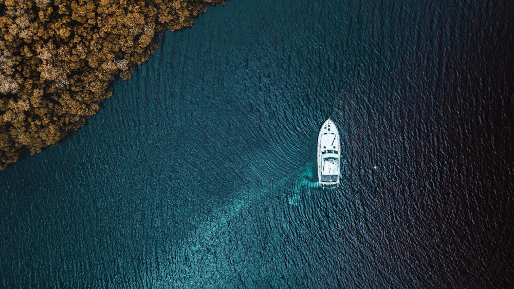 boat & sea wallpaper