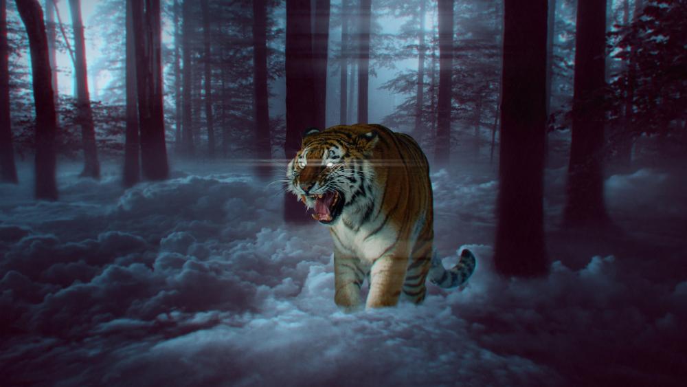 Predator tiger wallpaper