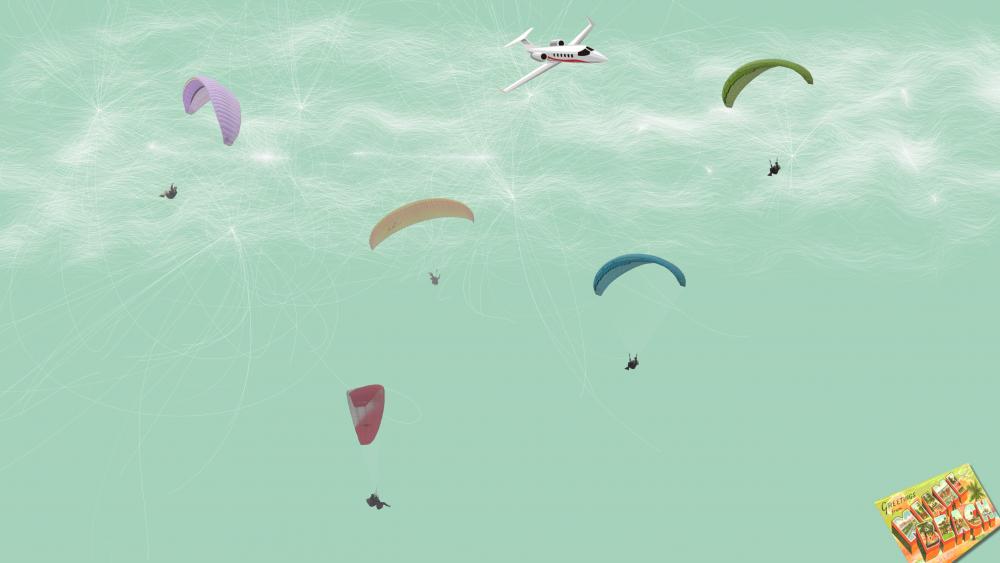 Parachutists wallpaper