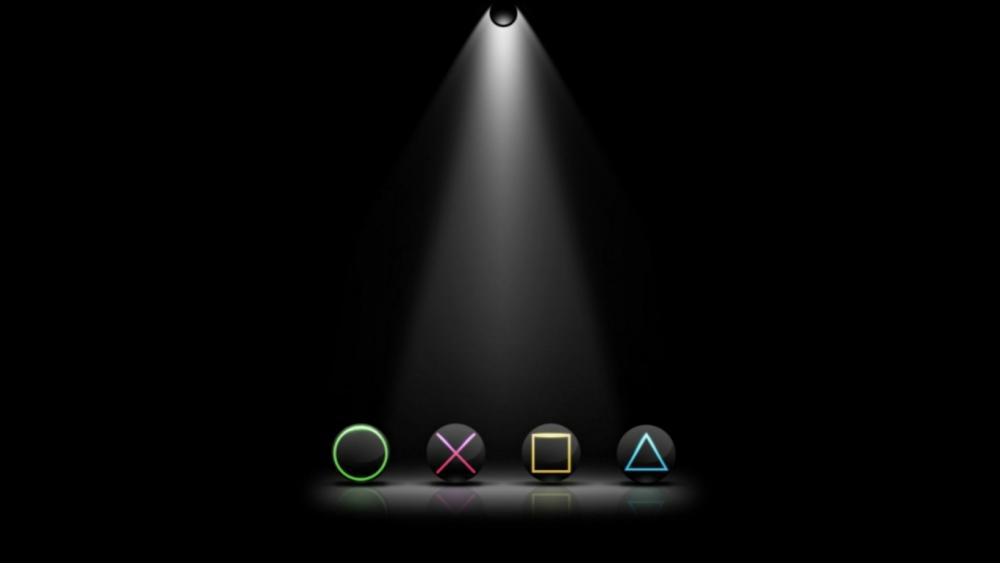 Premium game key under light in deep dark wallpaper