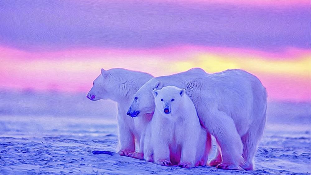 Polar bears wallpaper