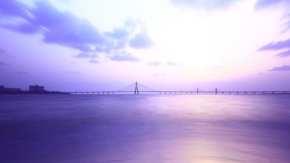 The Bandra Worli Sea Link In The Backdrop Of Mumbai Skyline High-Res Stock  Photo - Getty Images