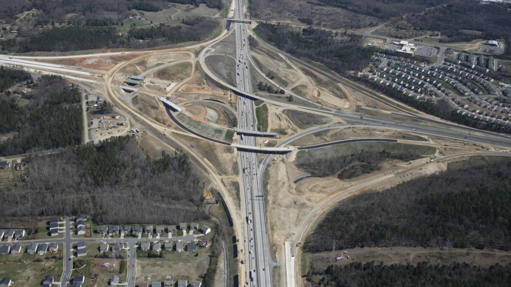 I-85 & I-485 Turbine Interchange in North Carolina - backiee