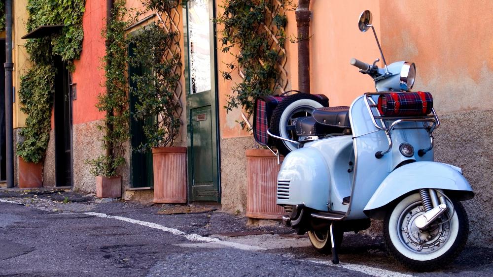 Vintage Vespa Scooter wallpaper - backiee