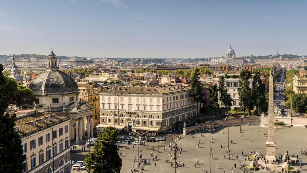 Piazza del Popolo, Rome wallpaper - backiee