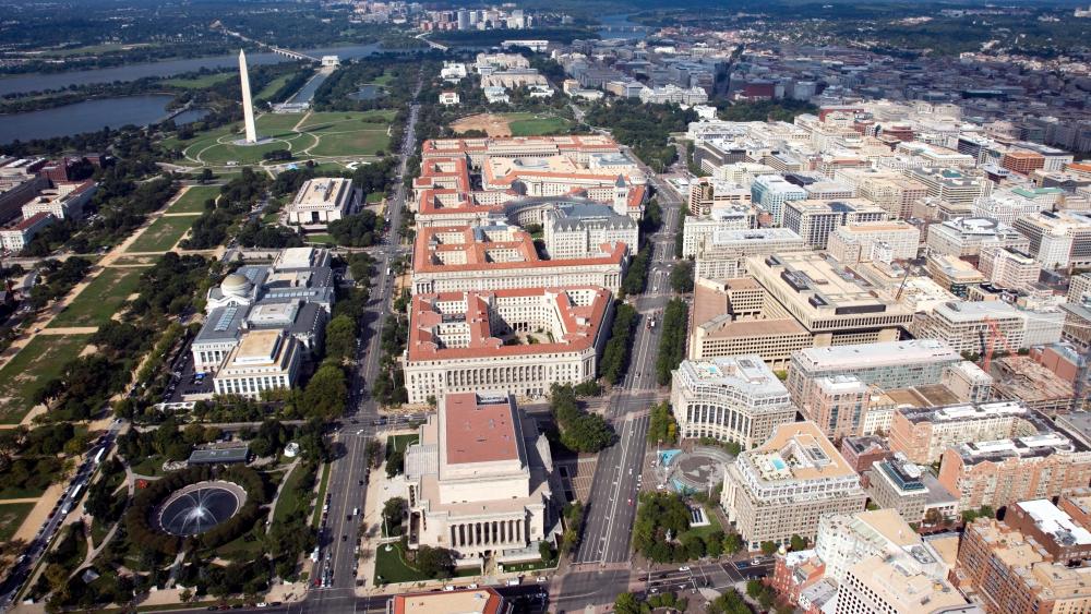 Aerial View of Federal Triangle wallpaper