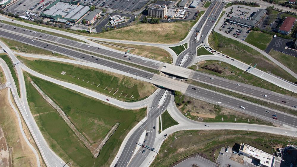 Diverging Diamond Interchange on Interstate 70 in St. Louis, Missouri ...